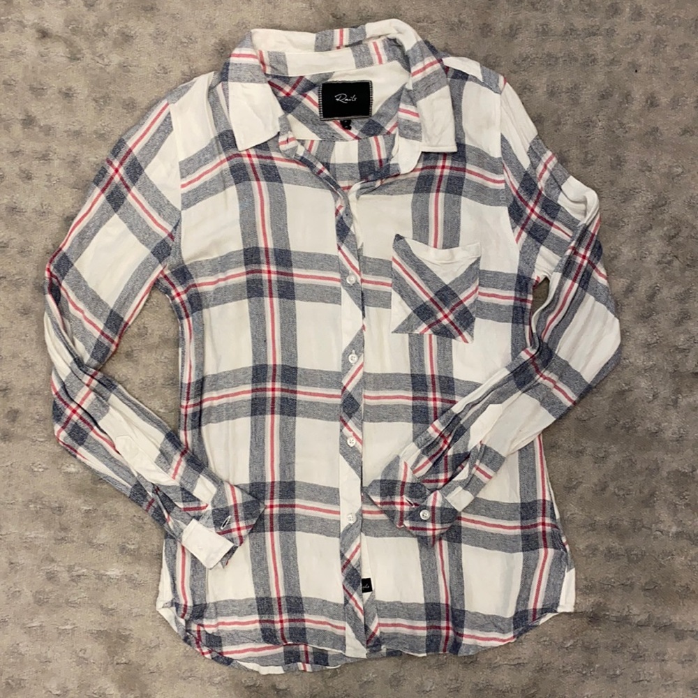 RAILS plaid button down shirt (XS)
